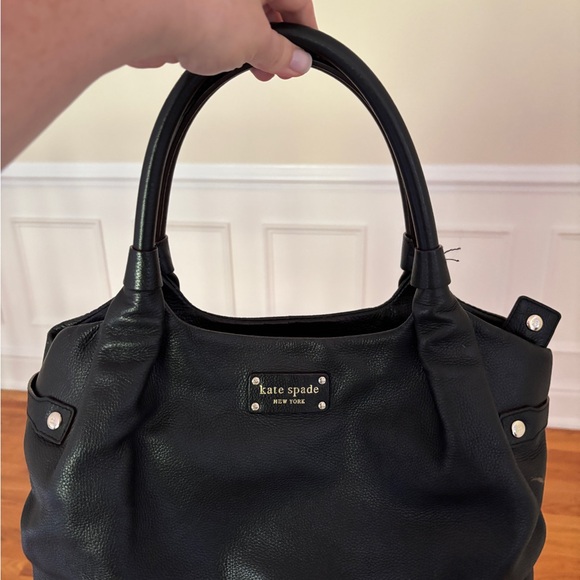 Kate Spade Black Leather Stevie Shoulder Bag - Picture 1 of 4
